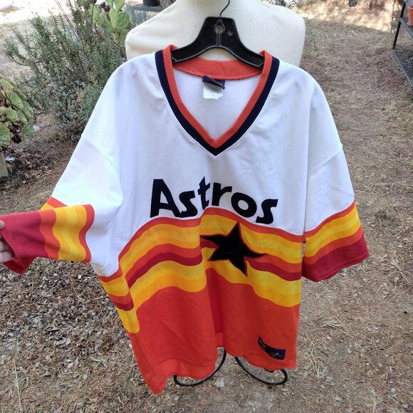majestic Other - Vintage MAJESTIC Cooperstown Collection Houston Astros Rainbow Jersey 4X USA